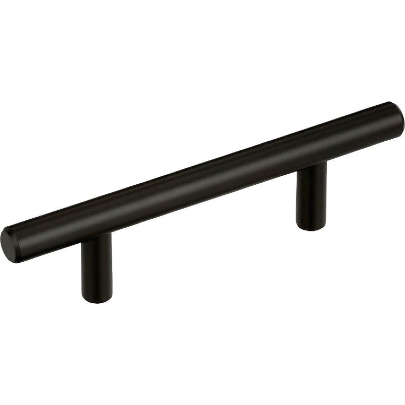 Amerock 5PK40515BBR T-Bar Pull, 5-3/8 in L Handle, 1-3/8 in Projection, Carbon Steel, Black Bronze