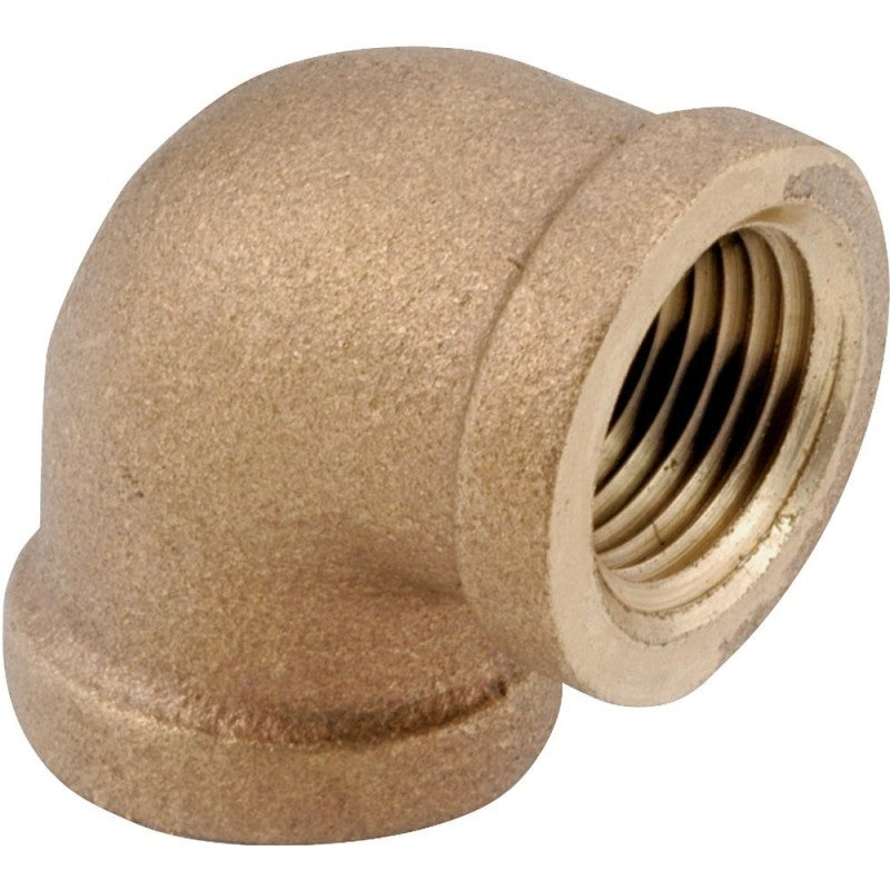 Anderson Metals 738100-32 Pipe Elbow, 2 in, IPT, 90 deg Angle, Brass, Rough, 200 psi Pressure