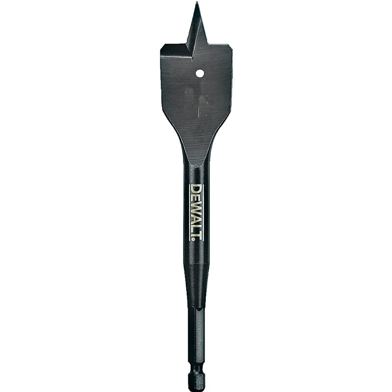 DEWALT DW1584 Spade Drill Bit, 1-1/4 in Dia, 6 in OAL, 1/4 in Dia Shank, Hex Shank