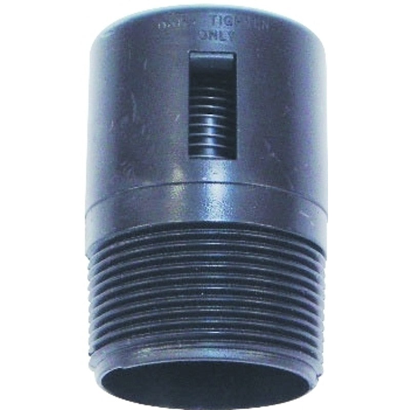 US Hardware P-178C Check Valve, Male Thread, ABS, Black