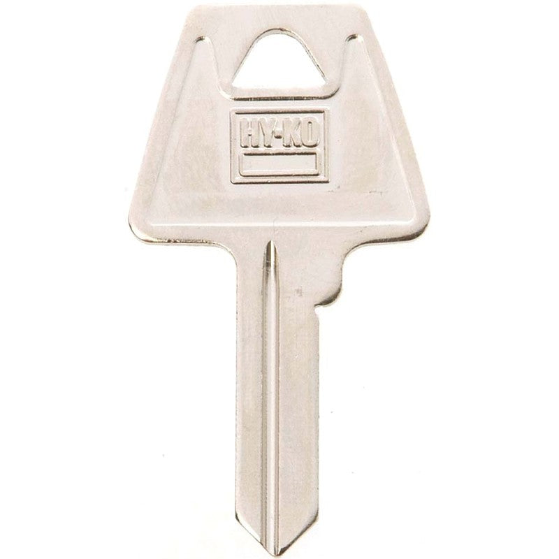 Hy-Ko 11010AM6 Key Blank, Brass, Nickel, For: American Cabinet, House Locks and Padlocks, AM6 Key Number (Pack of 10)