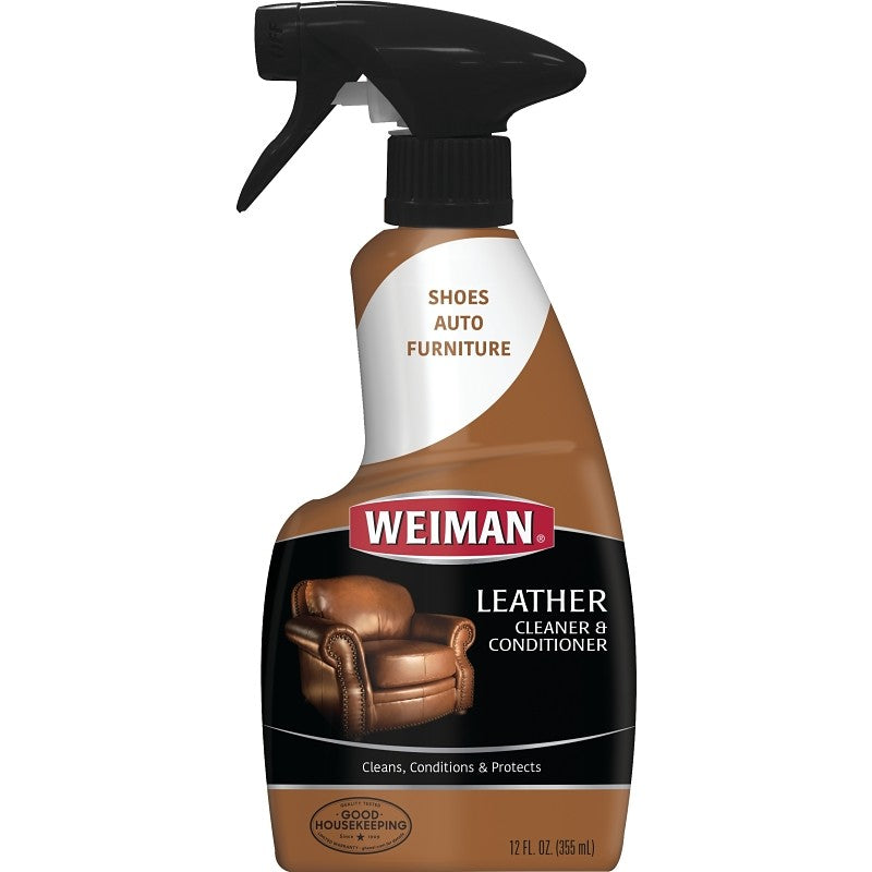 Weiman 75 Cleaner and Conditioner, 12 oz Spray Bottle, Paste, Lemon, White