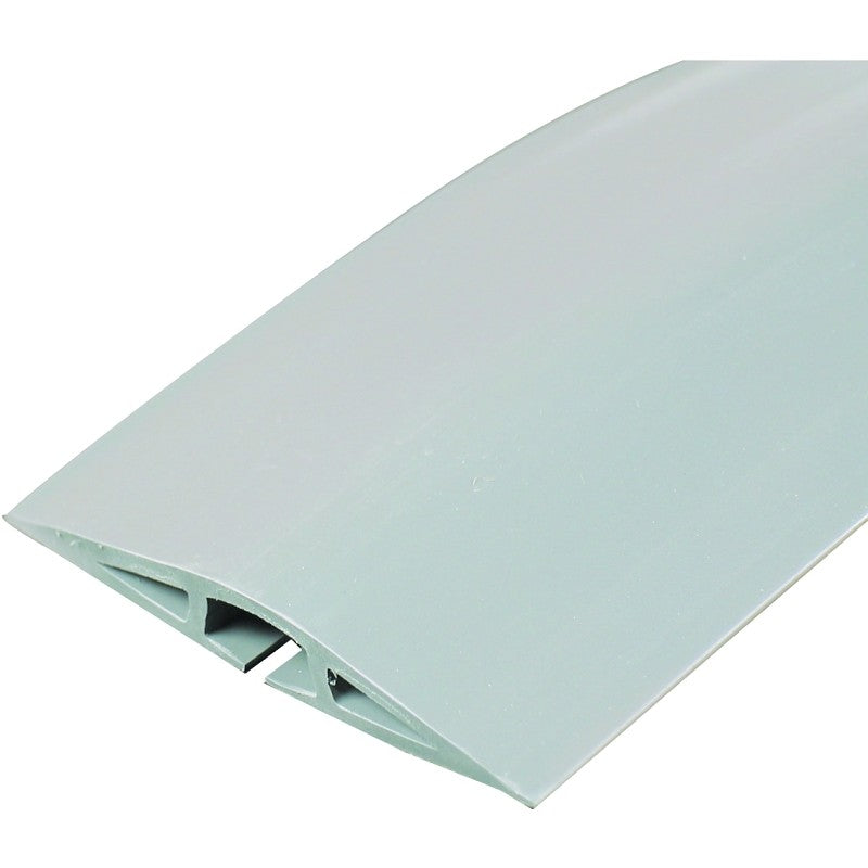 Wiremold CDG-5 Cord Protector, 5 ft L, 2-1/2 in W, Rubber, Gray