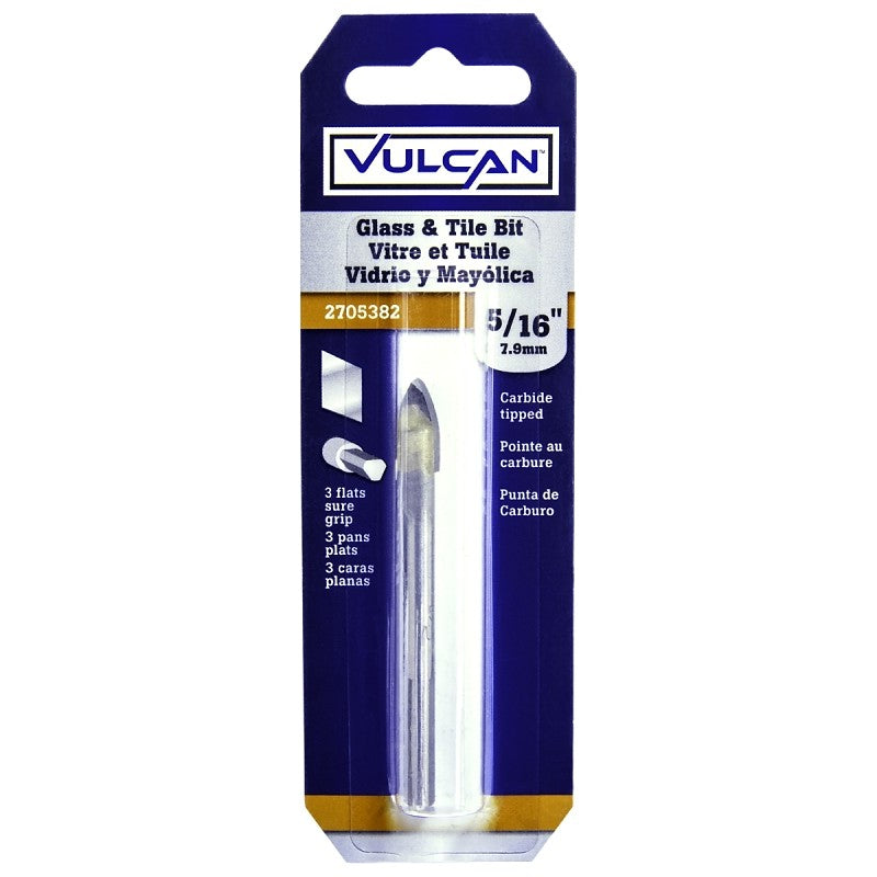 Vulcan 263441OR Jobber Length Drill Bit, 5/16 in Dia, Flat Shank