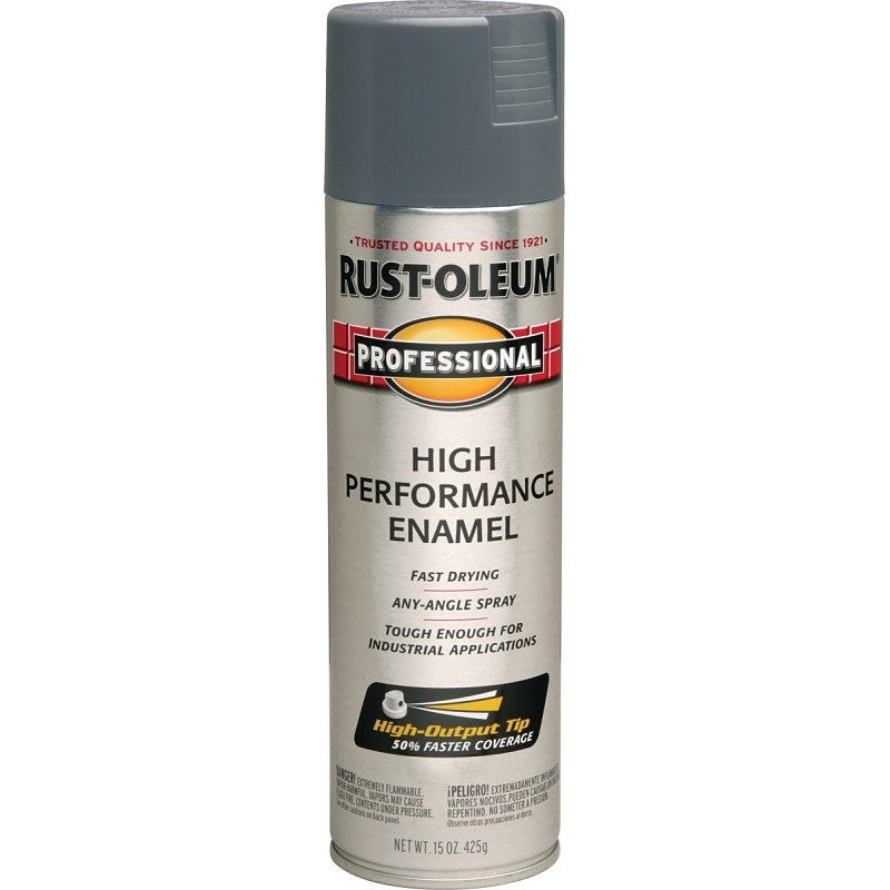 Rust-Oleum 7587838 Enamel Spray Paint, Gloss, Dark Machine Gray, 15 oz, Can