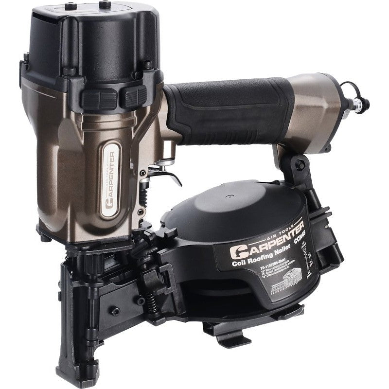 Carpenter Air Tools CCN45 Coil Roofing Nailer, 120 Magazine, Coil Collation, 0.12 in Dia x 7/8 to 1-3/4 in L Fastener