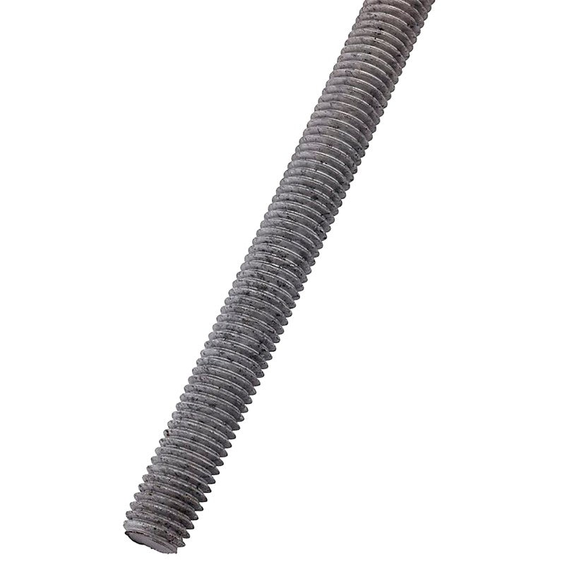 National Hardware N825-004 Threaded Rod, 3/8 in Dia, 72 in L, A Grade, Steel, Galvanized, UNC Thread, 2/PK