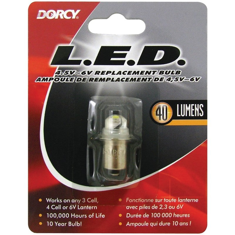 Dorcy 41-1644 Replacement Bulb, LED Lamp, 40 Lumens, 100,000 hr Average Life