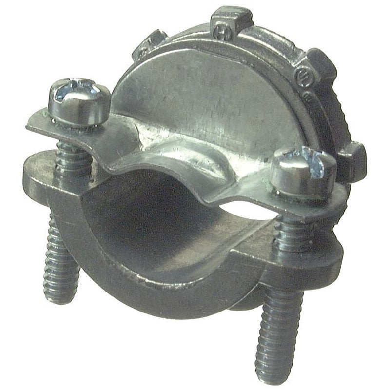 Halex 20511 Clamp Connector, 3/8 in, 1-3/16 in L, Zinc, 5/BAG