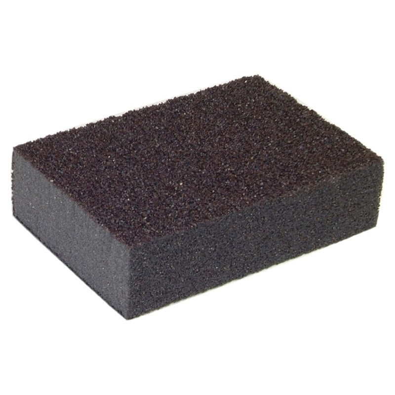 Norton MultiSand 49505 Sanding Sponge, Black, 4 in L, 2-3/4 in W, Coarse, Medium (Pack of 24)
