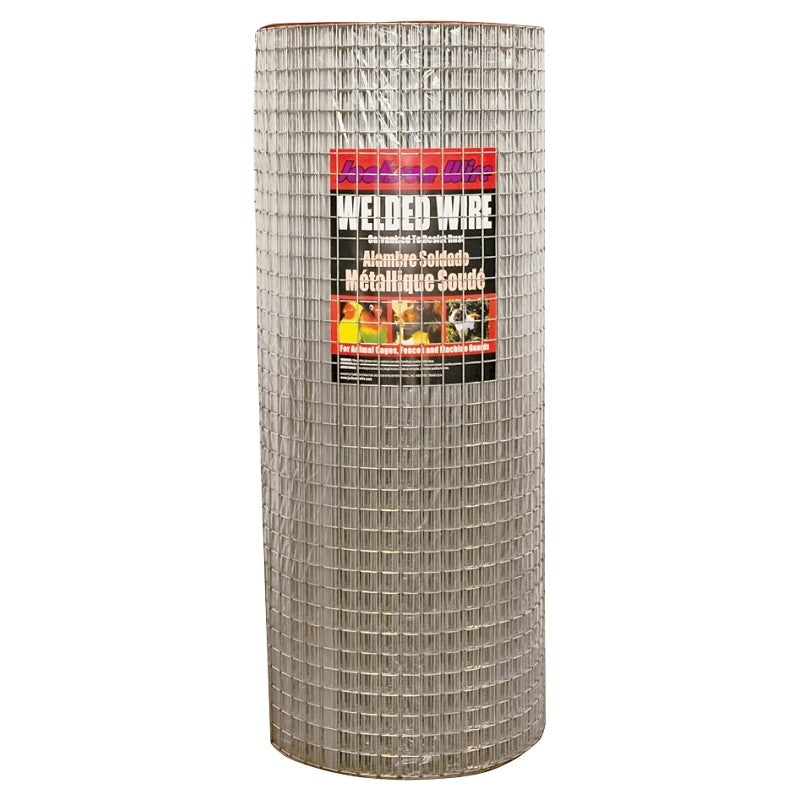 Jackson Wire 10 04 36 14 Welded Wire Fence, 100 ft L, 24 in H, 1 x 2 in Mesh, 14 Gauge, Galvanized