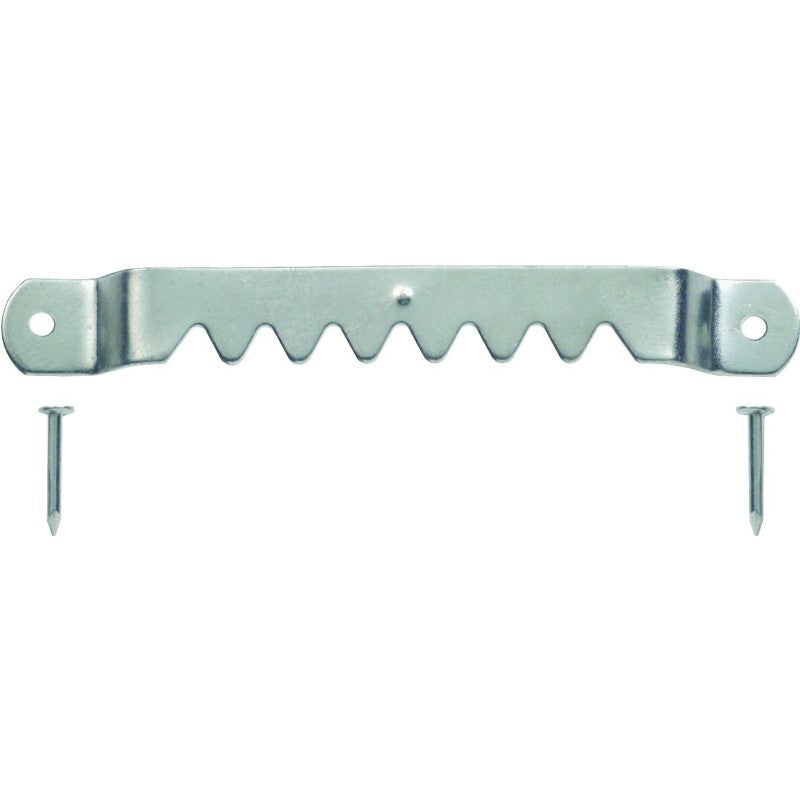 OOK 50203 Sawtooth Hanger, 20 lb, Steel, Brushed Nickel, 3/PK