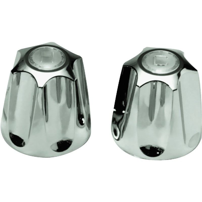 Danco 80457 Faucet Handle, Knob, Specifications: 2.4 in OD, 2-3/8 in Dia Base, Zinc, Chrome Plated