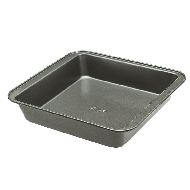 Ecolution BakeIns EIGY-7423 Cake Pan, Square, 9 in OAL, Carbon Steel, Non-Stick: Yes, Dishwasher Safe: Yes
