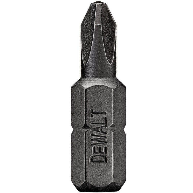 DEWALT DWA1PR2IR2 Insert Bit, #2 Drive, Phillips Reduced Drive, 1/4 in Shank, Hex Shank, 1 in L, S2 Modified Steel