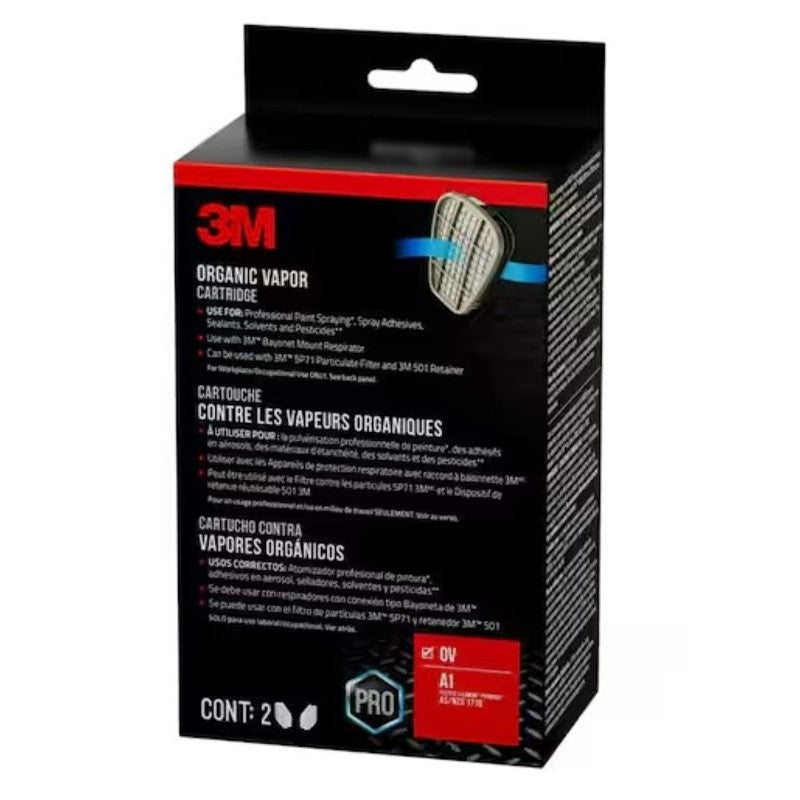 3M 6001P1-DC Organic Vapor Cartridge, Bayonet