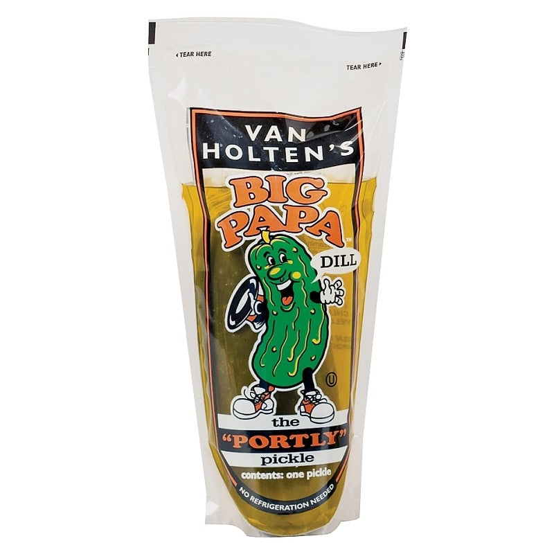 Van Holtens Big Papa Series DILL12 Jumbo Pickle, Hearty Dill Flavor, 13.2 oz Case (Pack of 12)