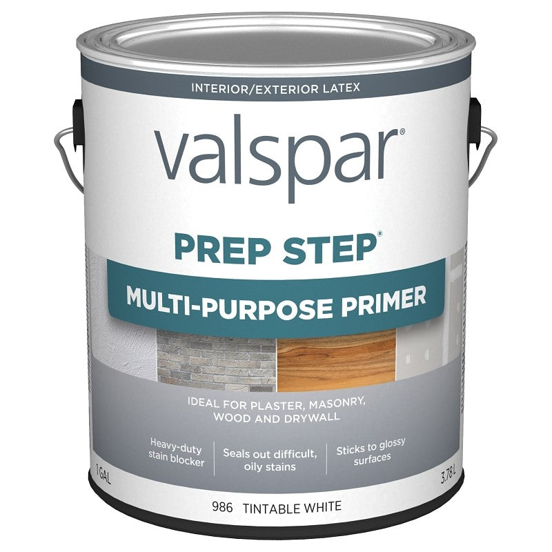 Valspar Prep Step 986 Series 044.0000986.007 Multi-Purpose Primer, Tintable White, 1 gal (Pack of 4)