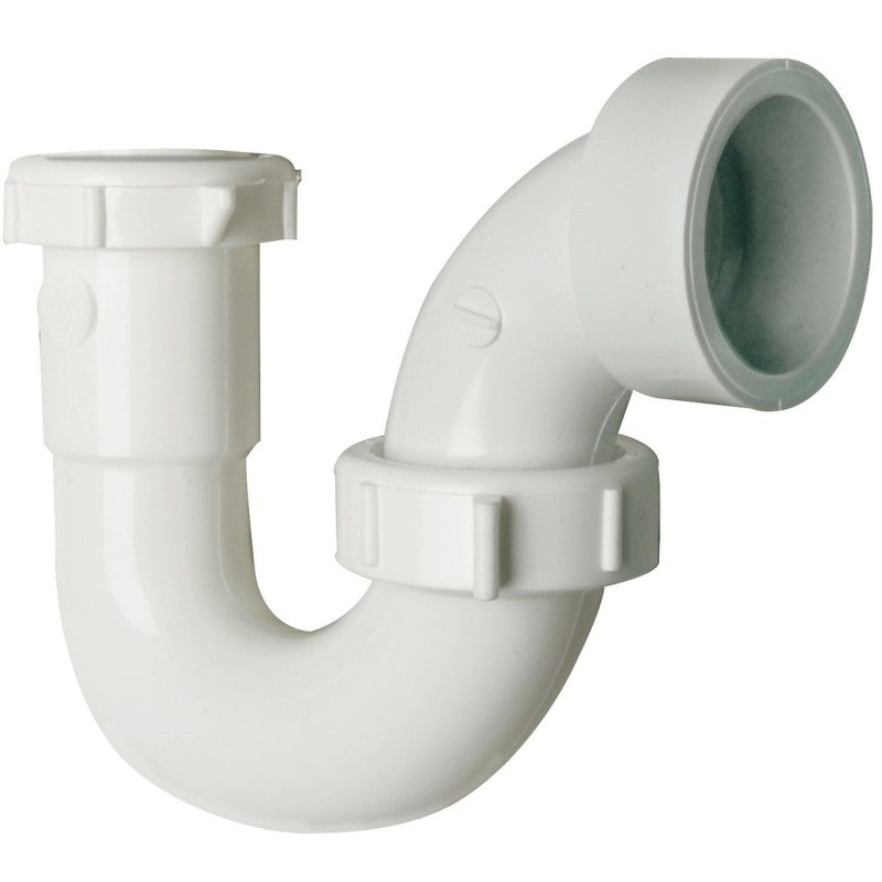 Plumb Pak PP950W S-Trap, 1-1/2 in, Plastic, White