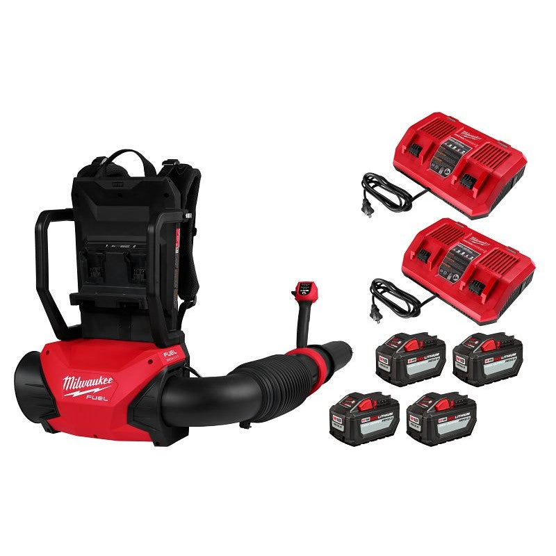 Milwaukee M18 3009-24HD Cordless Dual Battery Backpack Blower, M18 Redlithium