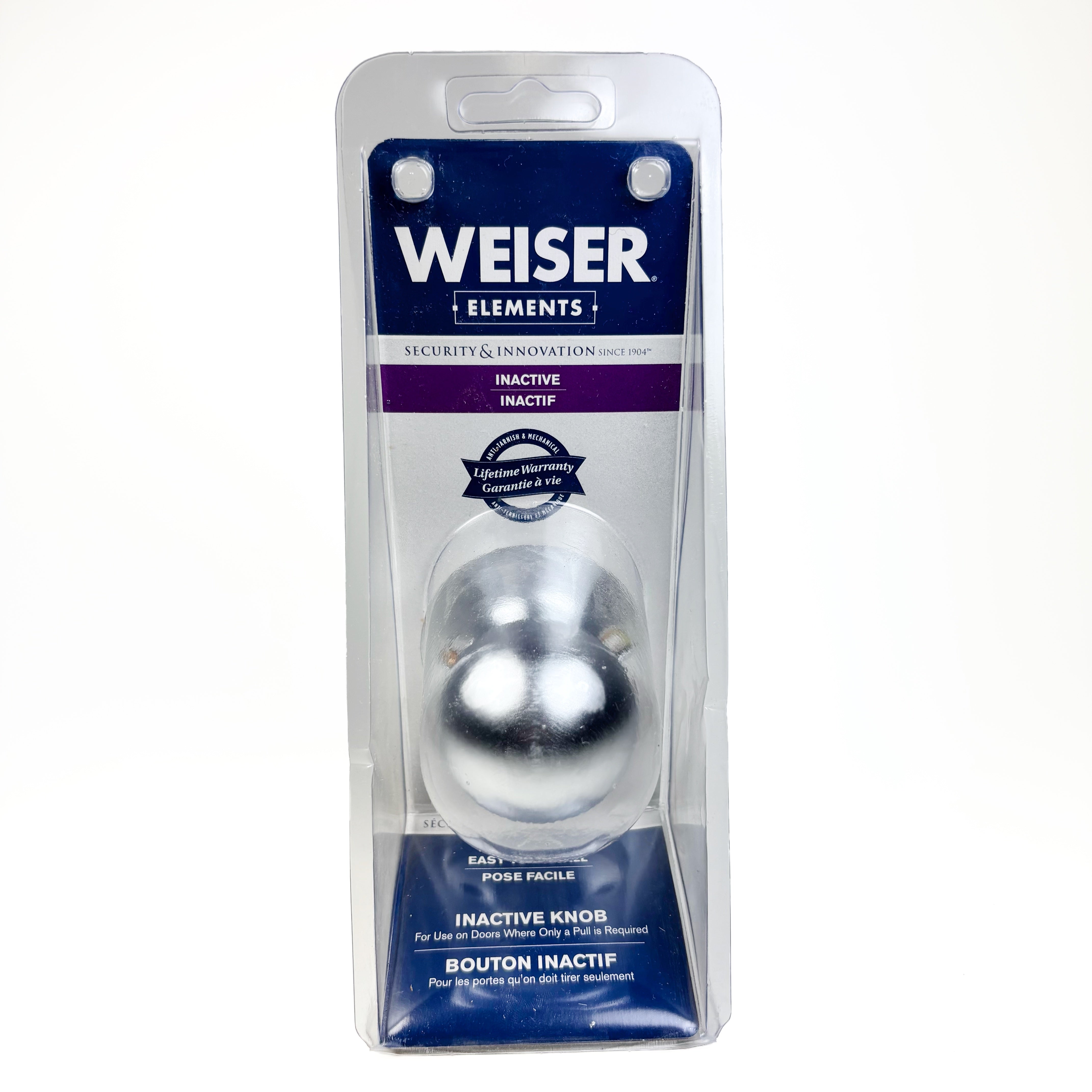 Half Dummy Knob Pull Yukon Satin Chrome