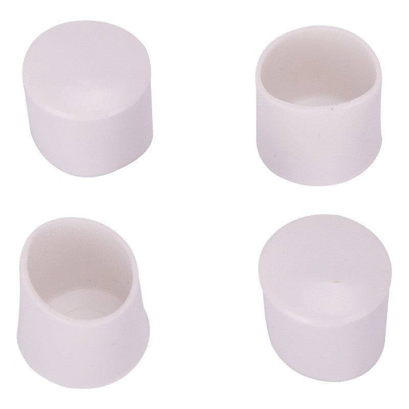 ProSource FE-50612-PS Furniture Leg Tip, Round, Plastic, White, 5/8 in Dia, 5/8 in H