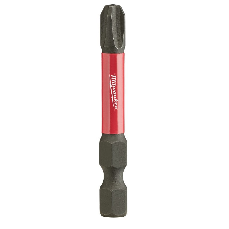 Milwaukee SHOCKWAVE 48-32-4463 Power Bit, #3 Drive, Phillips Drive, 1/4 in Shank, Hex Shank, 2 in L