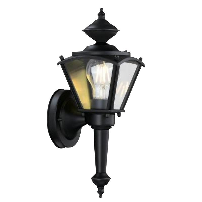 Westinghouse 6698300 Outdoor Wall Lantern, Steel Fixture, Black Fixture, Matte Fixture