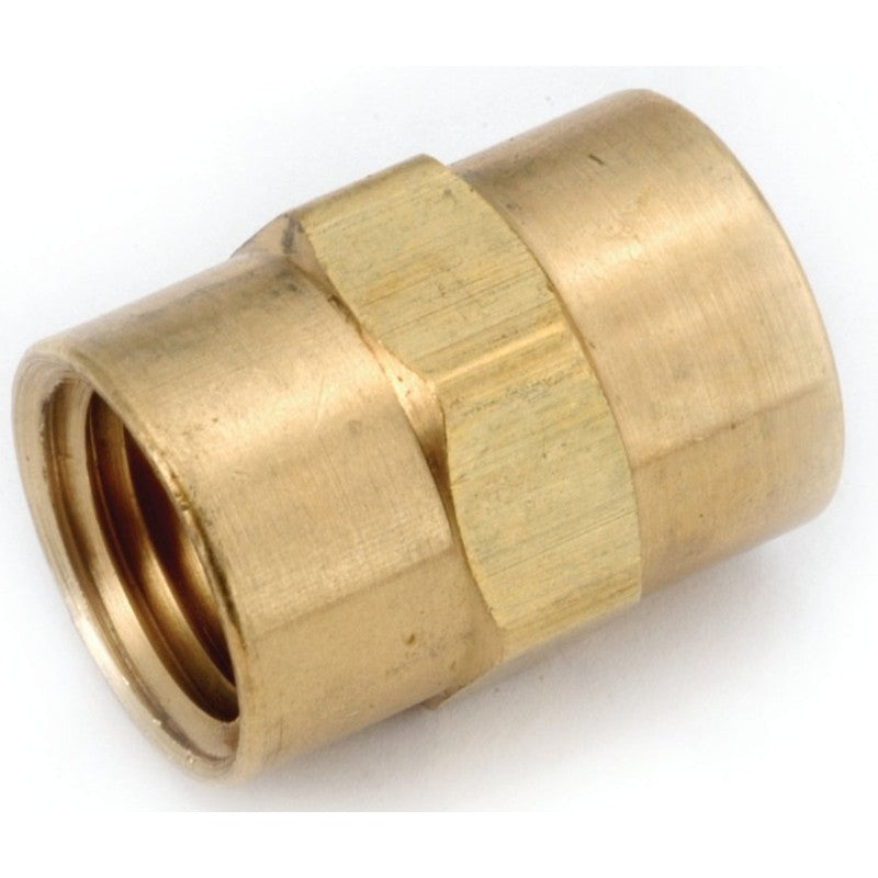Anderson Metals 756103-06 Pipe Coupling, 3/8 in, FIPT