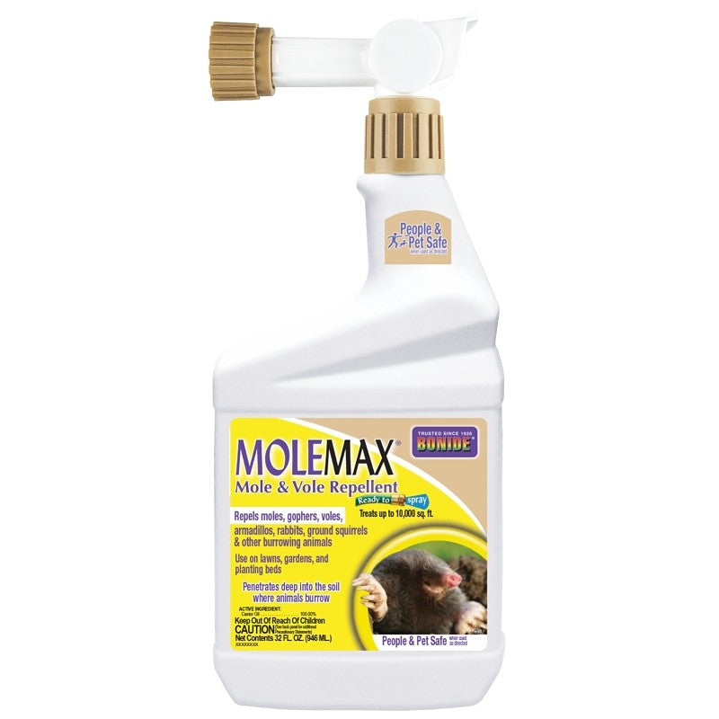 Bonide Molemax 690 Mole and Vole Repellent, Ready-to-Spray