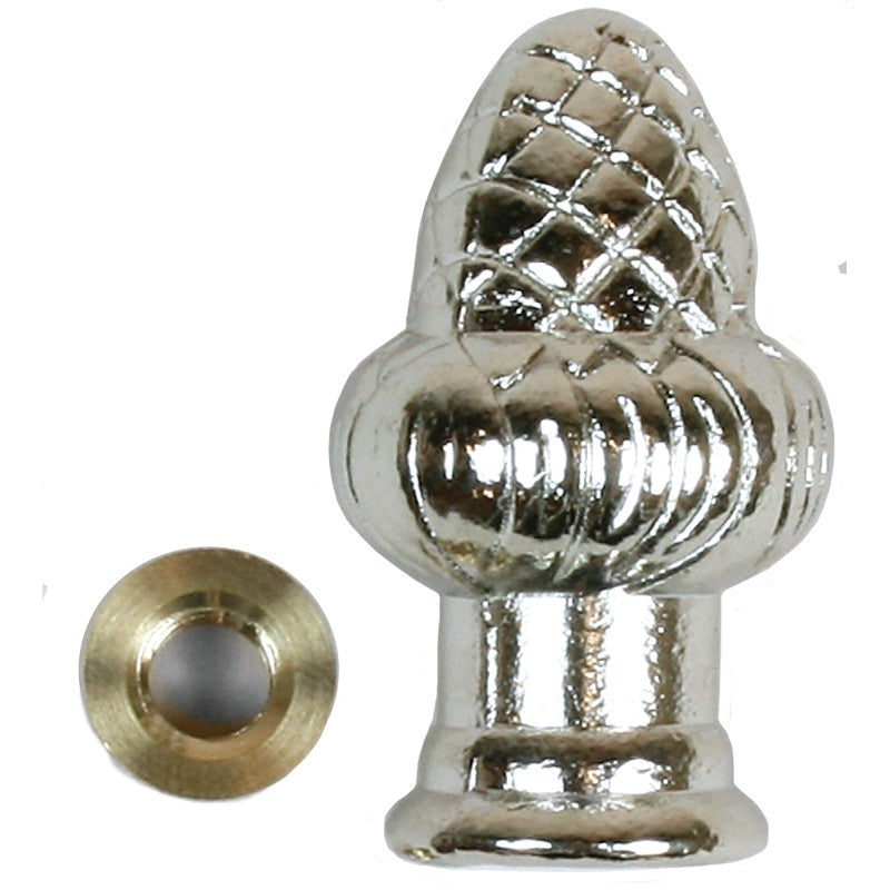 Jandorf 60105 Lamp Finial, Nickel