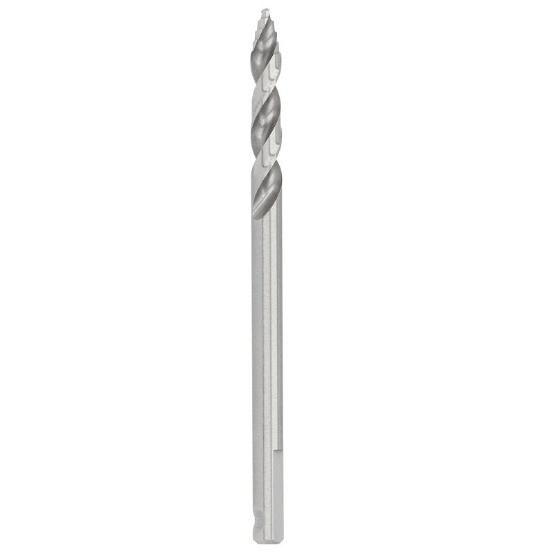 Lenox LXAH99414PB Hole Saw Pilot Drill, 1/4 in Shank, 1/4 in Dia Bit, 4-1/4 in L Bit, Round Shank