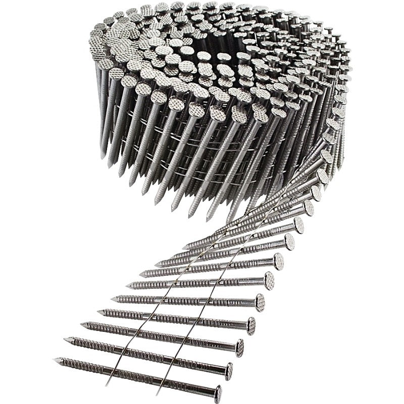 Simpson Strong-Tie S13A175SNC Siding Nail, 1-3/4 in L, 13 Gauge, Stainless Steel, Full Round Head, Annular-Ring Shank