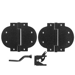 Arched Gate Kit Hinges And Latch Black