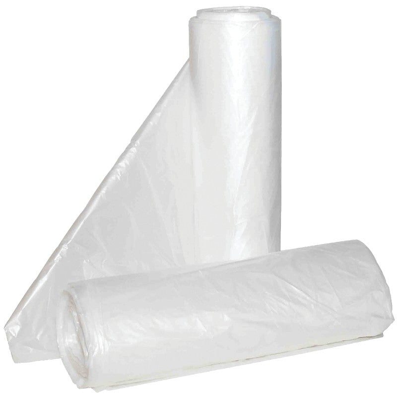 ALUF Plastics Hi-Lene Series HCR-366017C Anti-Microbial Coreless Can Liner, 50 to 55 gal, HDPE, Clear