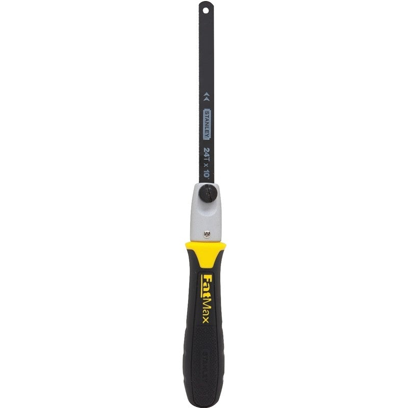 STANLEY 20-220 Handsaw, 5 in Reciprocal, 10 in Hack L Blade, 10 Reciprocal, 24 Hack TPI, Cushion-Grip Handle