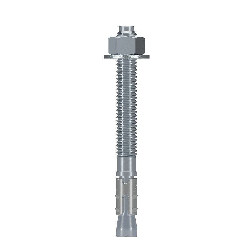 Simpson Strong-Tie Strong-Bolt 2 STB2-37334P1 Wedge Anchor, 3/8 in Dia, 3-3/4 in OAL, Carbon Steel, Zinc (Pack of 15)