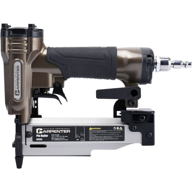 Carpenter Air Tools CP635 Pin Nailer, 100 Magazine, Strip Collation, 5/8 to 1-3/8 in Fastener