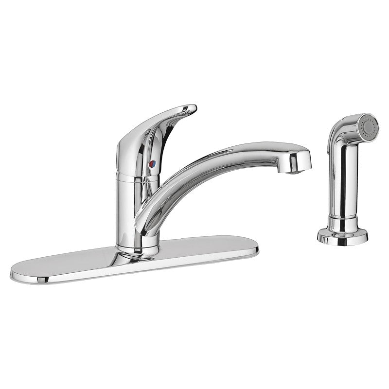 American Standard Colony Pro Series 7074040.002 Kitchen Faucet, 1.5 gpm, 1-Handle, 4-Faucet Hole, Brass, Deck