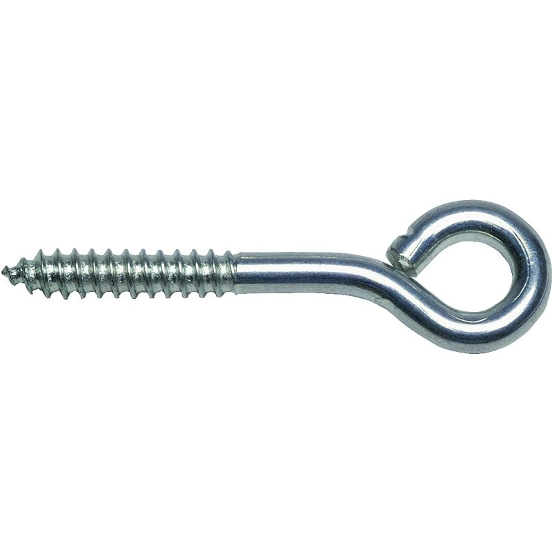 National Hardware N220-665 Lag Eye Bolt, 1/4 in Thread, 1-1/2 in L Thread, 1/2 in ID Dia Eye, 2.76 in L Shank, Steel