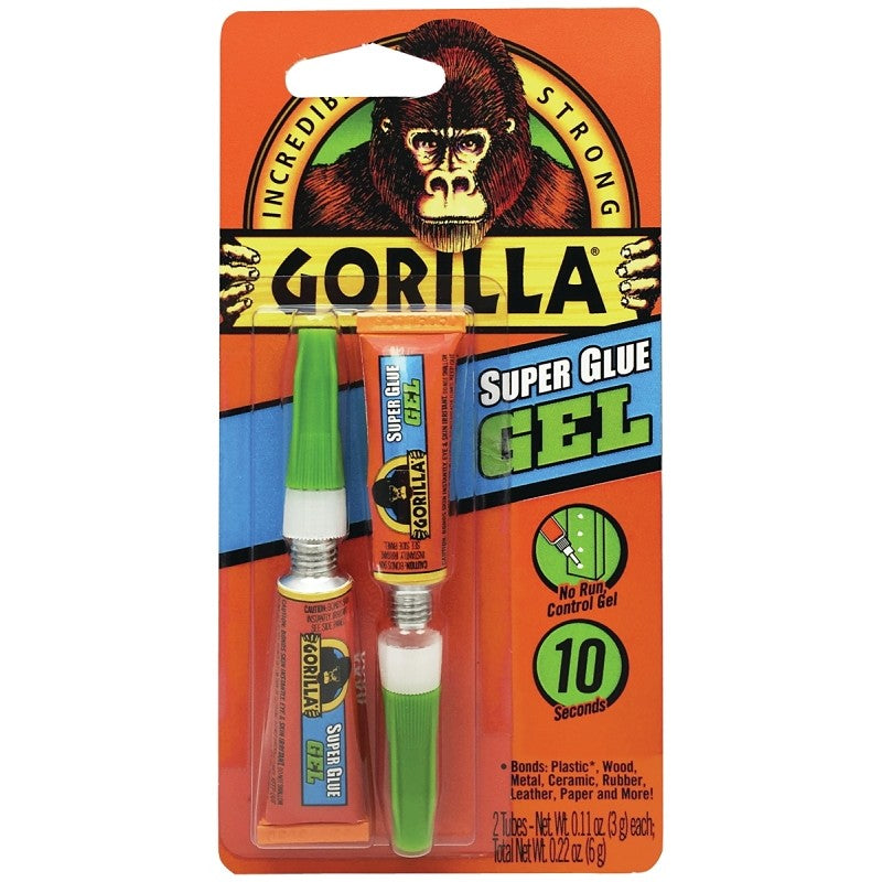 Gorilla 7820002 Super Glue, Straw/White Water, Liquid, 3 g, Tube