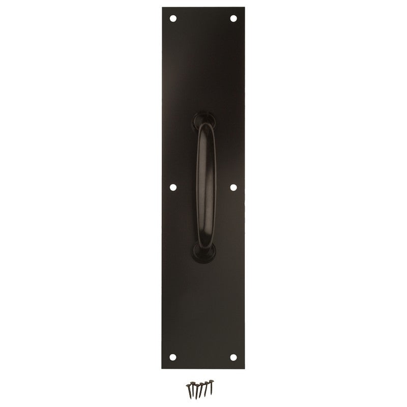 National Hardware N270-402 Pull Plate, 3-1/2 in W, 15 in H, Aluminum, Oil-Rubbed Bronze (POS)