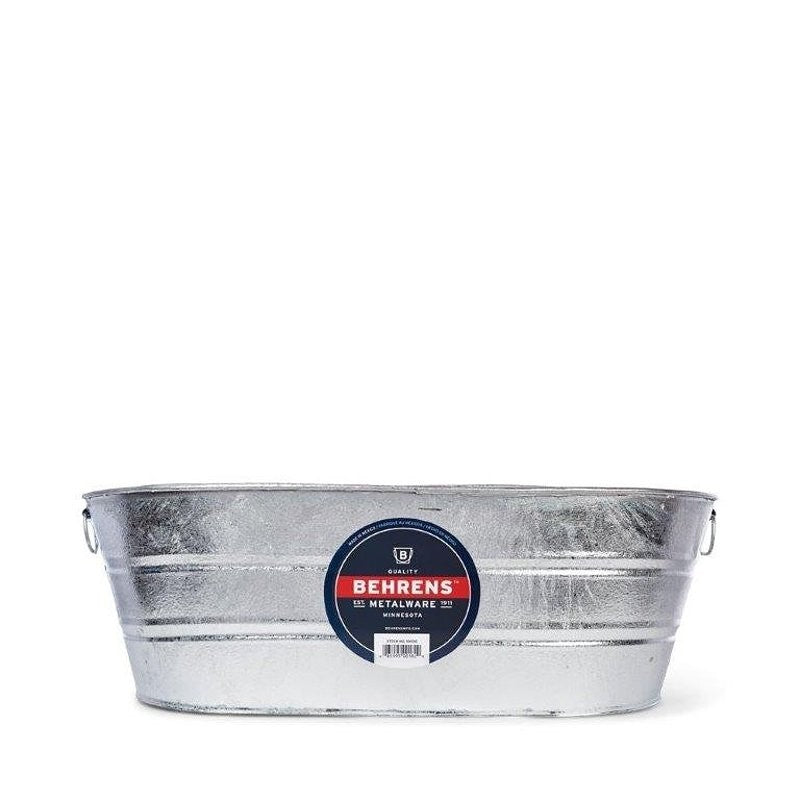 Behrens 3-OV Wash Tub, 16 gal Capacity, Steel