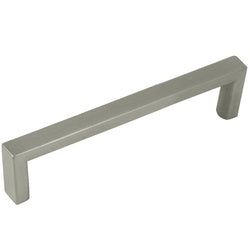 Laurey Cosmopolitan Series 73028 Cabinet Pull, 105 mm L Handle, 33 mm H Handle, Zinc, Satin Nickel (Pack of 25)