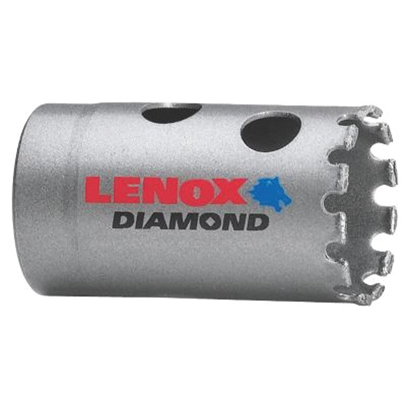 Lenox Diamond 1225618DGHS Hole Saw, 1-1/8 in Dia, 1-5/8 in D Cutting