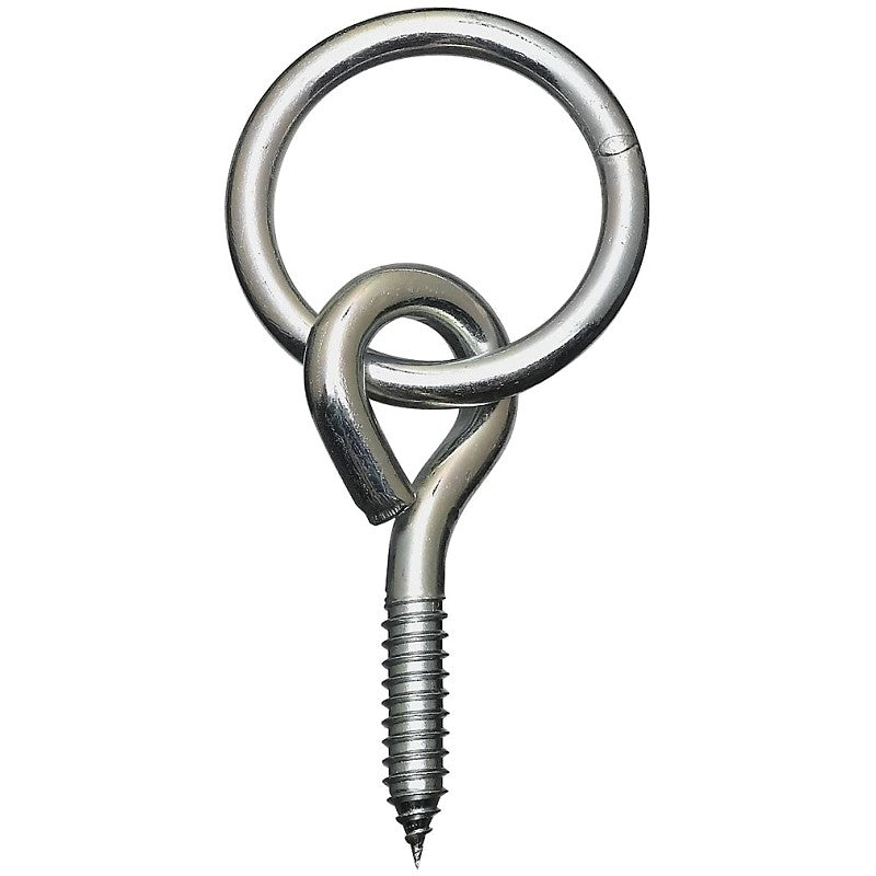 National Hardware 2062BC Series 220657 Hitch Ring, 160 lb Working Load, 2 in ID Dia Ring, 3/8 x 3-1/2 in Wire, Steel