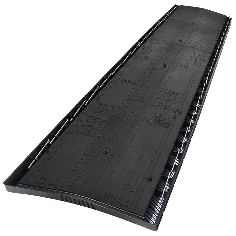 GAF COBRA CRV3 Exhaust Vent, 4 ft L, Polypropylene, Black (Pack of 10)