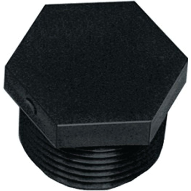 Green Leaf F200HD Pipe Plug, 2 in, MNPT, Black