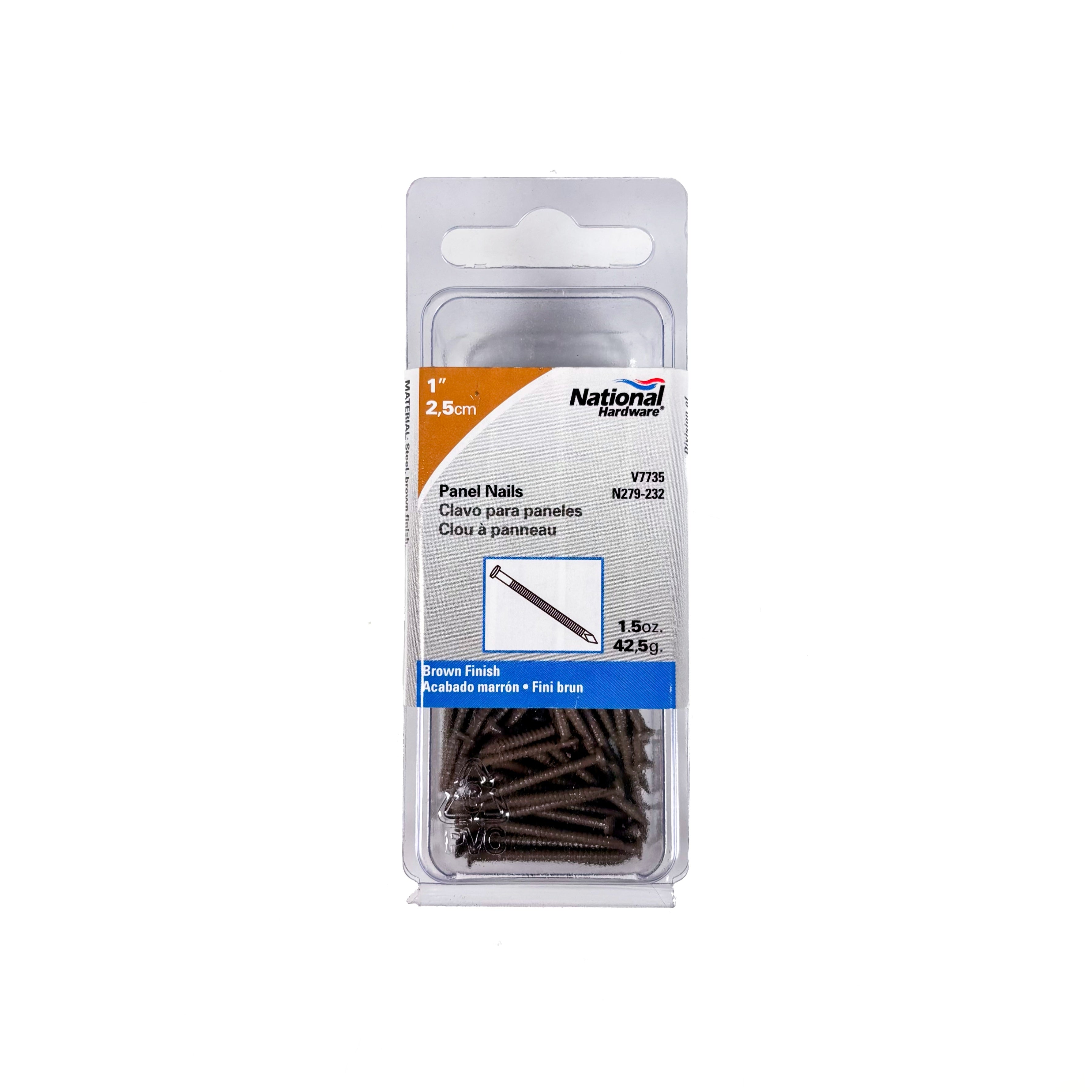 Panel Nails 1 Inch Brown 1-1/2 Ounce Approximately 99