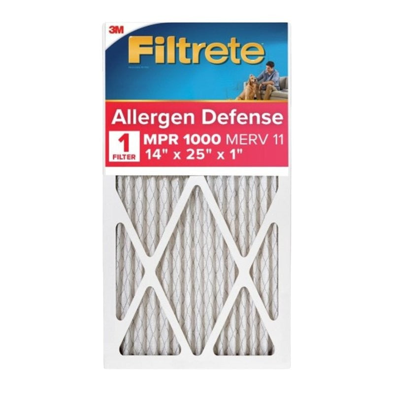 Filtrete 9804-4 Air Filter, 25 in L, 14 in W, 11 MERV, 1000 MPR, Polypropylene Frame (Pack of 4)